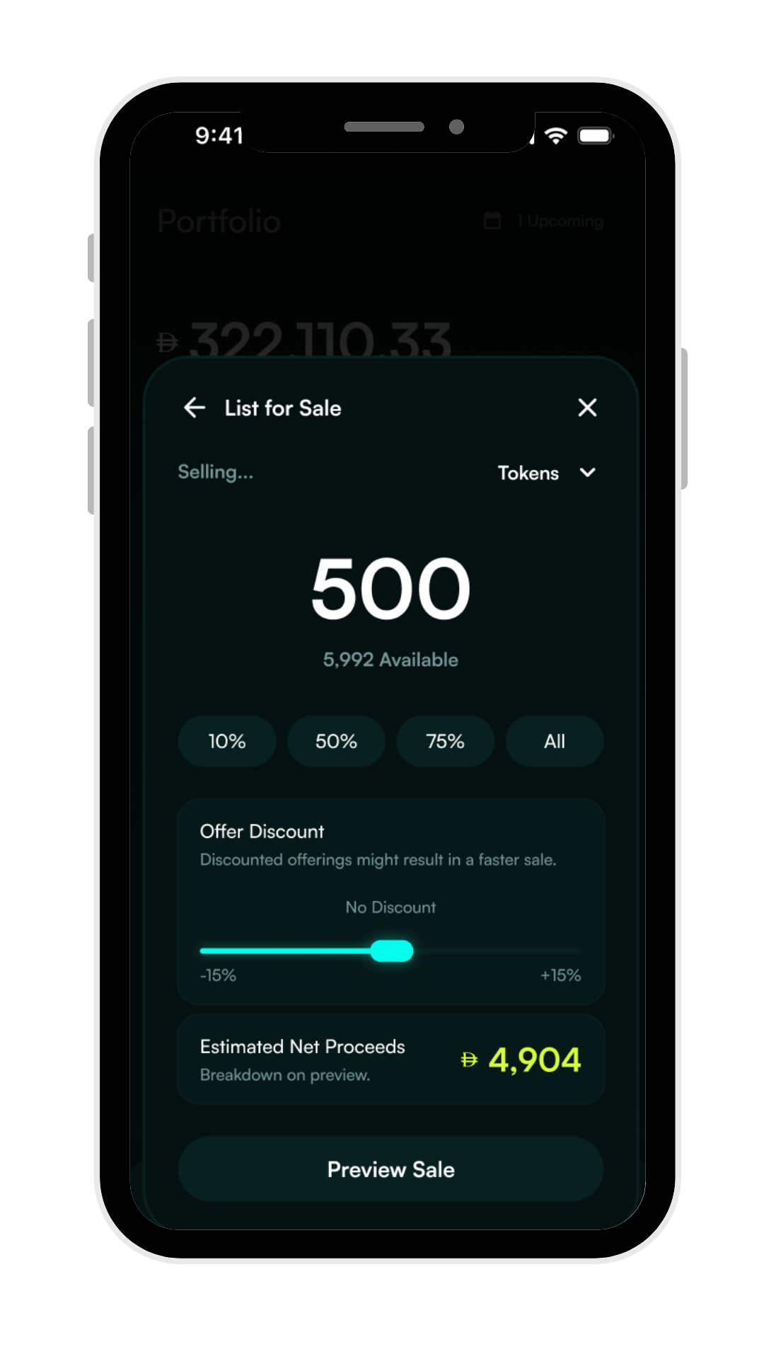 Exit via secondary marketplace